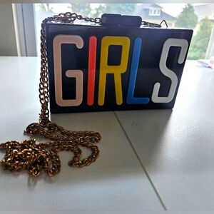 GIRLS multicolored clutch bag